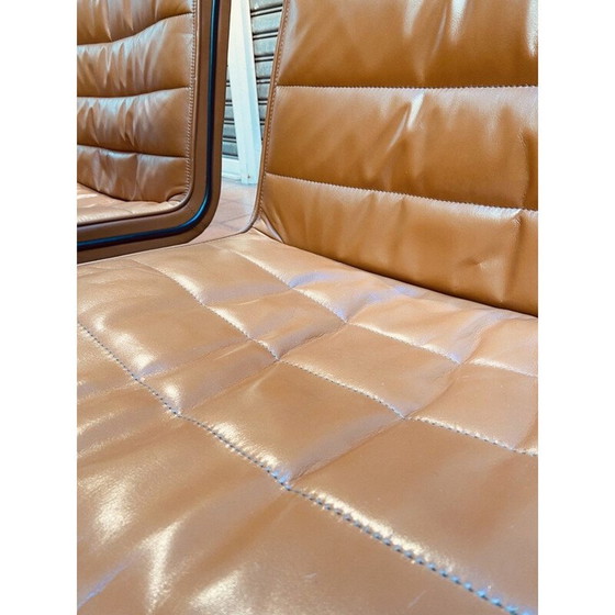 Image 1 of Ensemble de 5 fauteuils vintage en cuir marron