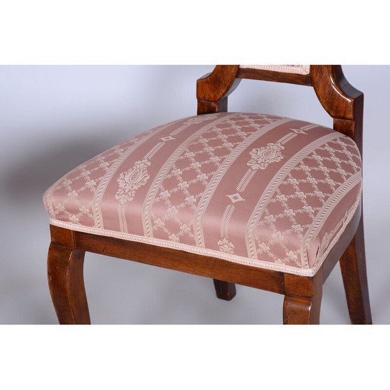 Image 1 of Ensemble de sièges Biedermeier en chêne et noyer, Autriche 1840