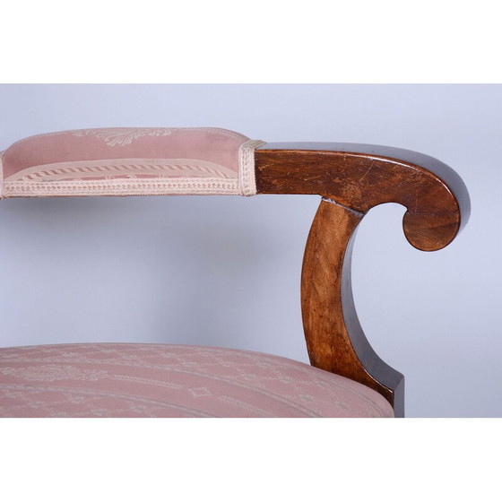 Image 1 of Ensemble de sièges Biedermeier en chêne et noyer, Autriche 1840