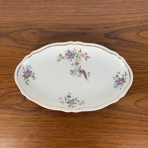 Petit plat ovale, modèle "Chantilly" de Longchamp, 1950/60