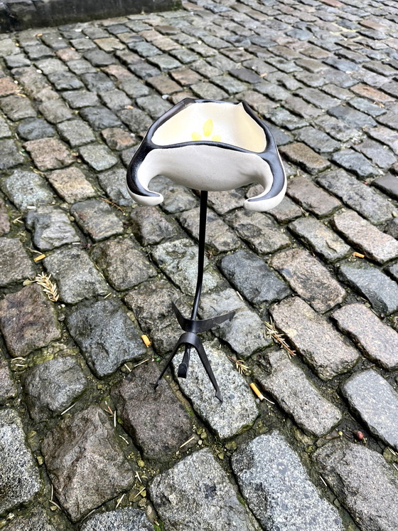 Image 1 of Vide Poche Tête De Chèvre Par Roger Capron, France, 1960'S 