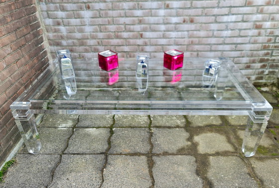 Image 1 of Table basse en plexiglas Vintage Fabian Art Rome Italie