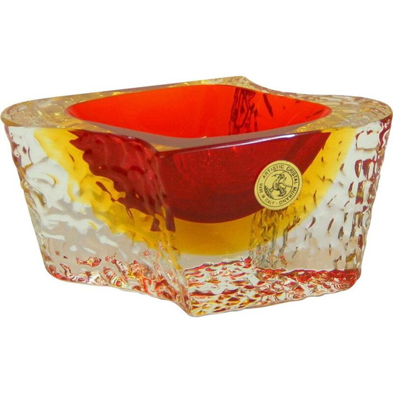 Image 1 of Vintage Murano Glass Dishes by Luigi Mandruzzato, 1960