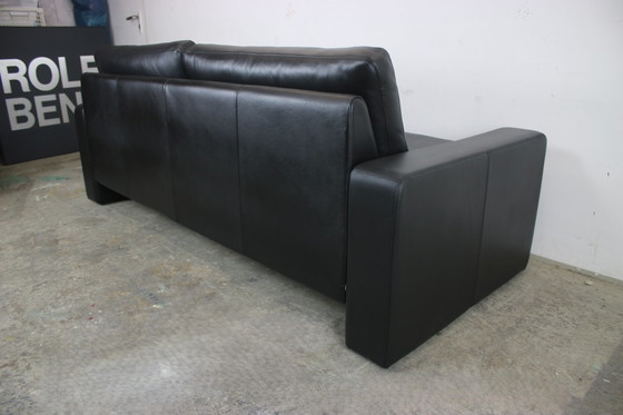 Image 1 of Cor Conseta Canapé trois places Designer Canapé en cuir véritable noir