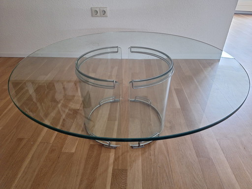 Table basse en verre Gallotti & Radice par Pierangelo Gallotti