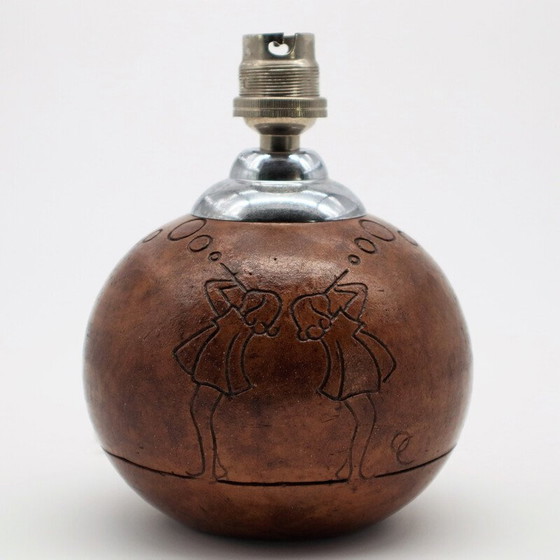 Image 1 of Lampe vintage en céramique Art-Déco, 1930