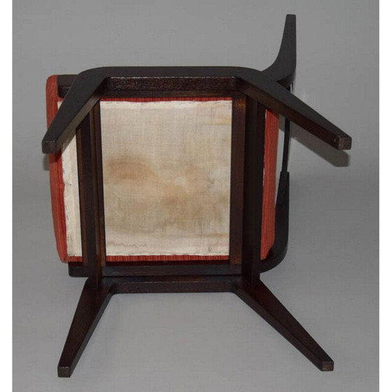 Image 1 of Ensemble de 4 chaises vintage en bois de chêne, années 1950