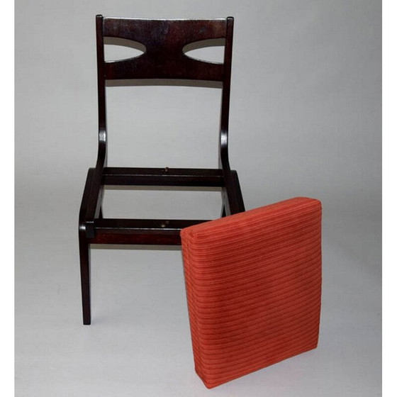 Image 1 of Ensemble de 4 chaises vintage en bois de chêne, années 1950