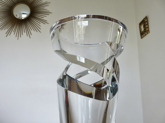 Image 1 of Vase En Cristal Baccarat, Modèle Tornado, Grand Modèle, 10 Kg