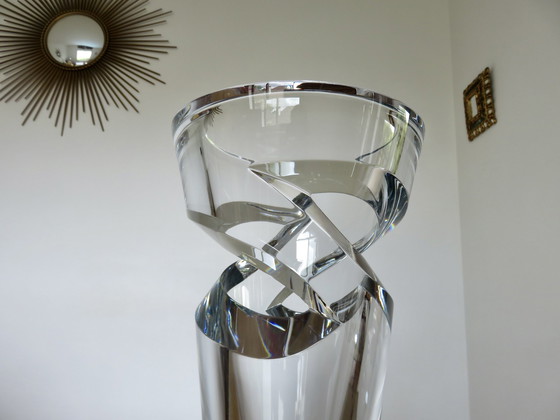 Image 1 of Vase En Cristal Baccarat, Modèle Tornado, Grand Modèle, 10 Kg