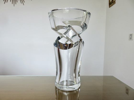 Image 1 of Vase En Cristal Baccarat, Modèle Tornado, Grand Modèle, 10 Kg