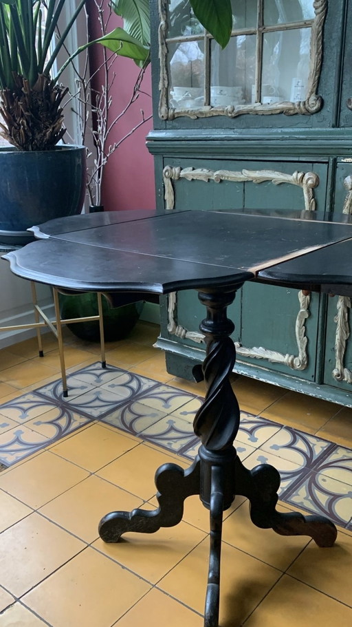 Ancienne table pliante Biedemeier Table d'appoint Ca 1860