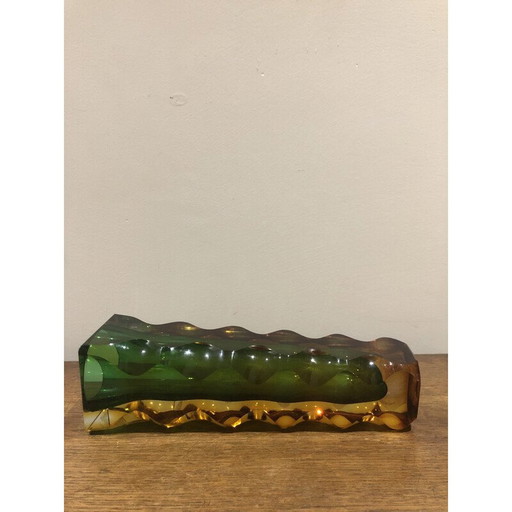 Vase en verre vintage, Italie 1960