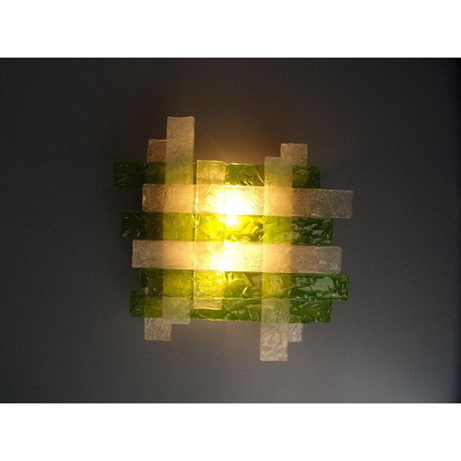 Applique vintage en verre de Murano, Italie 1970