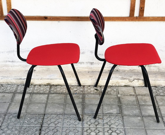 Image 1 of Chaises de conférence Thonet des années 1950, ensemble de deux.