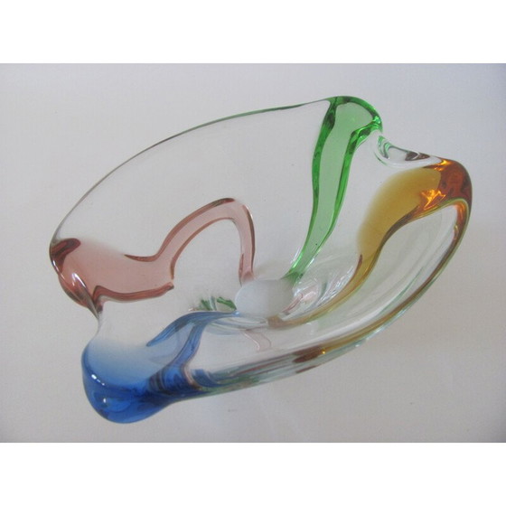 Image 1 of Bol en verre vintage de la collection Rhapsody par Fr. Zemek pour Mstisov, Tchécoslovaquie 1960