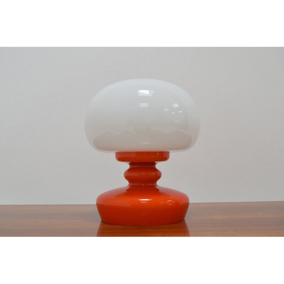 Image 1 of Lampe de table vintage en verre par Valasske Mezirici 1970