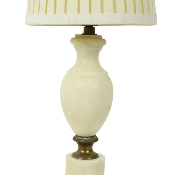 Image 1 of Empire Alabaster Brass Table Lamp