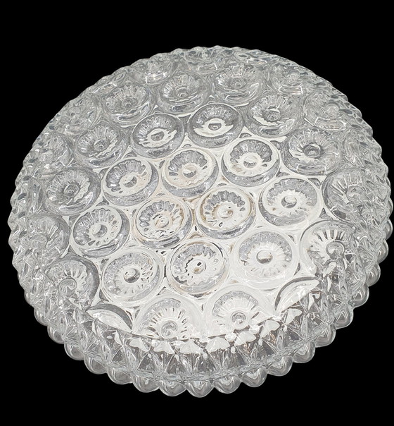 Image 1 of Plafonnier en verre vintage des années 1920