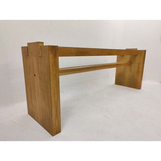Image 1 of Console vintage Valmarana en frêne et granit par Carlo Scarpa pour Simon, Italie, années 1972
