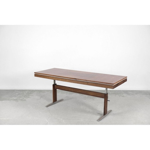 Table basse réglable en palissandre par E.M.Ü, Allemagne 1960