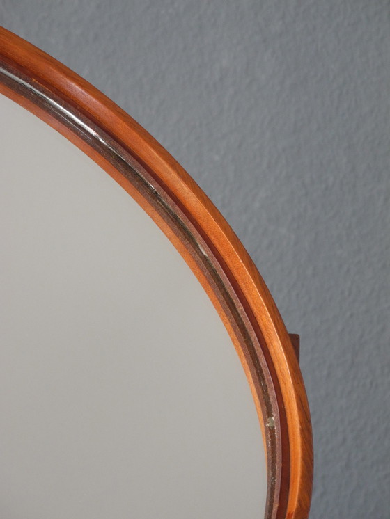 Image 1 of 60S Original Teak Table Mirror Vanity Mirror Of Luxury Vittsjö Sweden | Design Uno & Östen Kristiansson