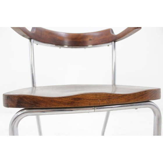 Image 1 of Chaise vintage en bois et métal "K16", 1930