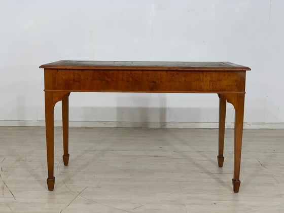 Image 1 of anglais acajou bureau table desk vintage