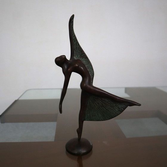 Image 1 of 3 Sculptures de danseuses en bronze de Mariani Caggiati, années 1980