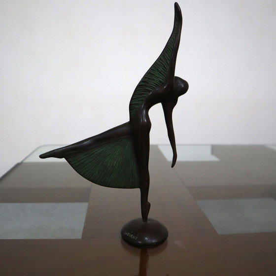 Image 1 of 3 Sculptures de danseuses en bronze de Mariani Caggiati, années 1980