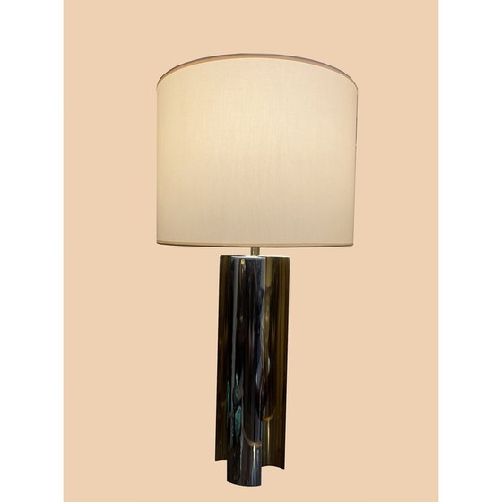 Image 1 of Vintage lamp in gold and silver metal by Giovanni Banci, 1980