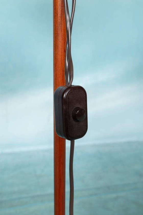 Image 1 of Lampadaire Japandi Domus Danemark, lampe arche vintage en teck