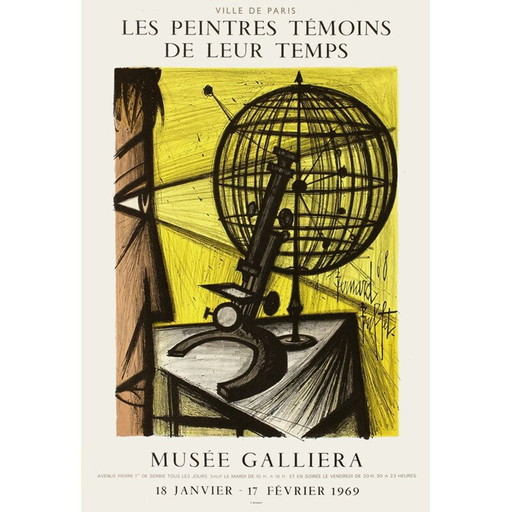 Affiche vintage "Musée Galliëra" de Bernard Buffet, 1969