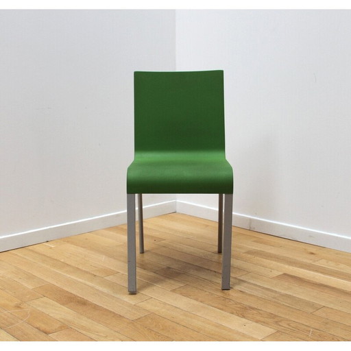 Chaises vintage ".03" en plastique vert et métal par Martin Van Severen pour Vitra