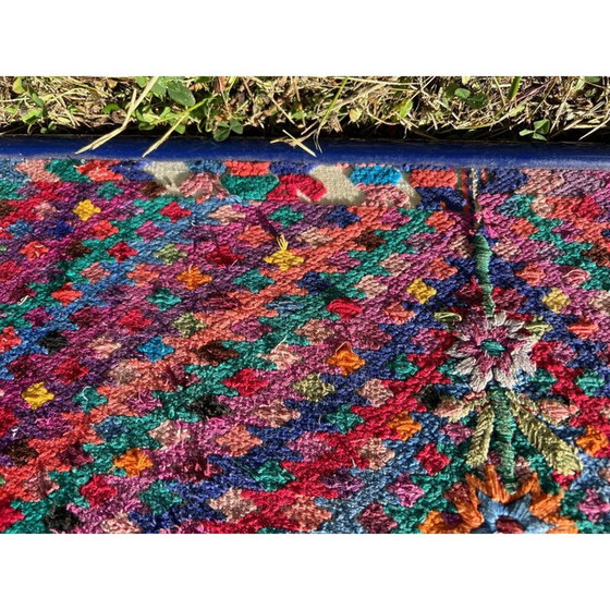 Tapis indien multicolore vintage, 1970 – Peintures et dessins (photo 4 of 13)