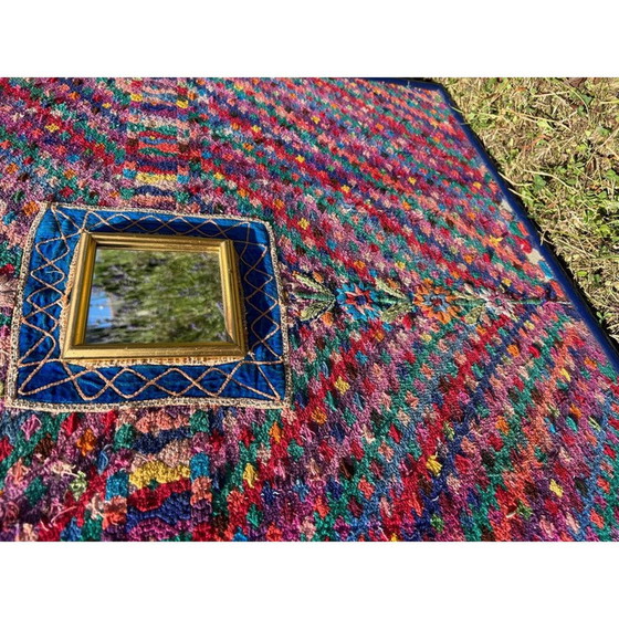 Tapis indien multicolore vintage, 1970 – Peintures et dessins (photo 12 of 13)