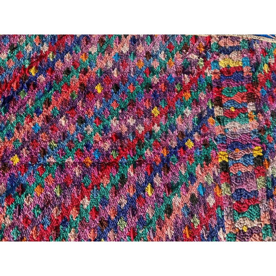 Tapis indien multicolore vintage, 1970 – Peintures et dessins (photo 2 of 13)