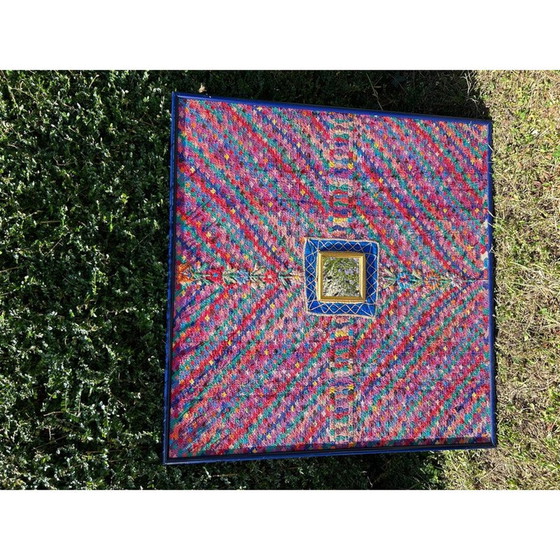 Tapis indien multicolore vintage, 1970 – Peintures et dessins (photo 3 of 13)