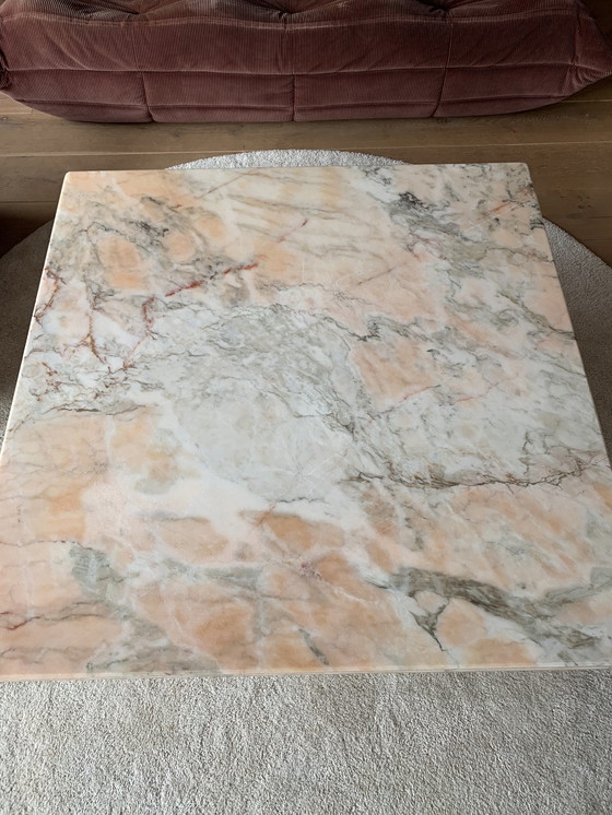 Image 1 of Table basse vintage italienne en marbre rose