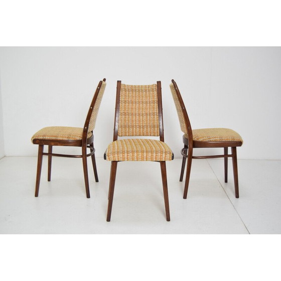 Image 1 of Ensemble de 3 chaises Mid Century par Ton 1960s