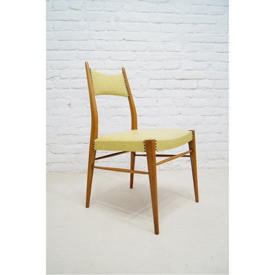 Image 1 of Ensemble de 6 chaises de salle à manger autrichiennes vintage, 1950