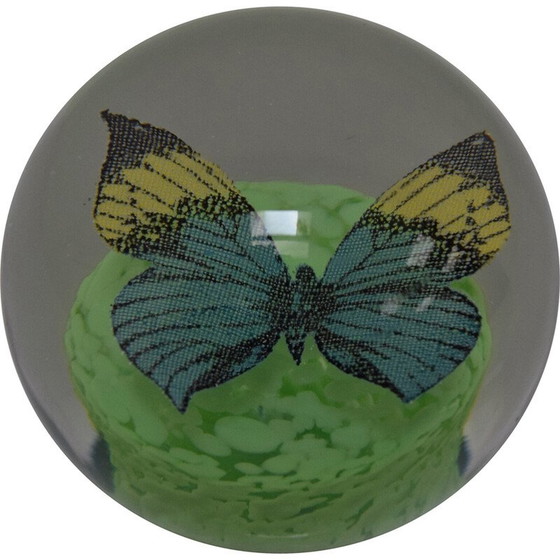 Image 1 of Presse-papier en verre d'art vintage de Novy Bor, Tchécoslovaquie, années 1950