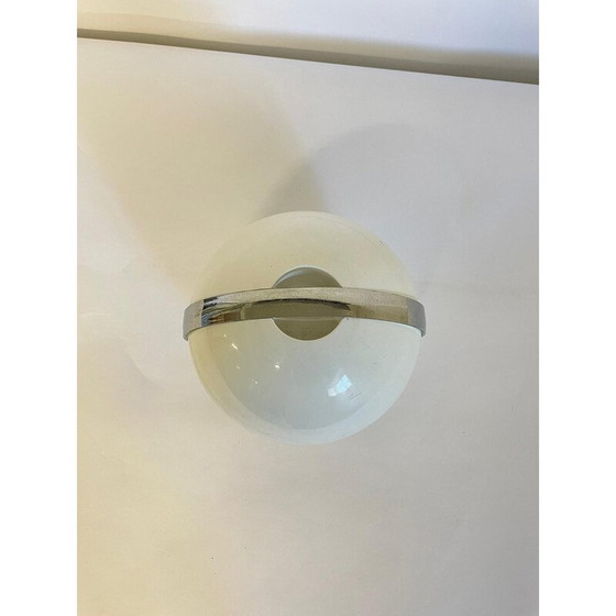 Image 1 of Glacière vintage blanche en forme de boule par Paolo Tilche pour Guzzini, Italie 1980