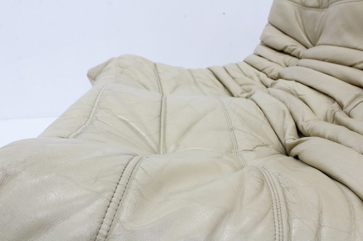Canapé Ligne Roset Vintage Togo Ensemble Cuir Beige