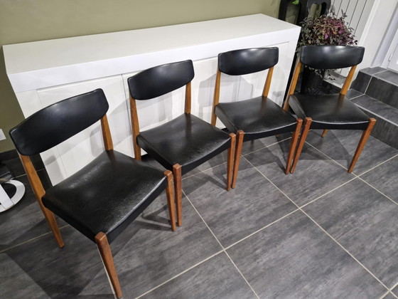 Image 1 of Suite De 4 Chaises Scandinaves, Années 1970