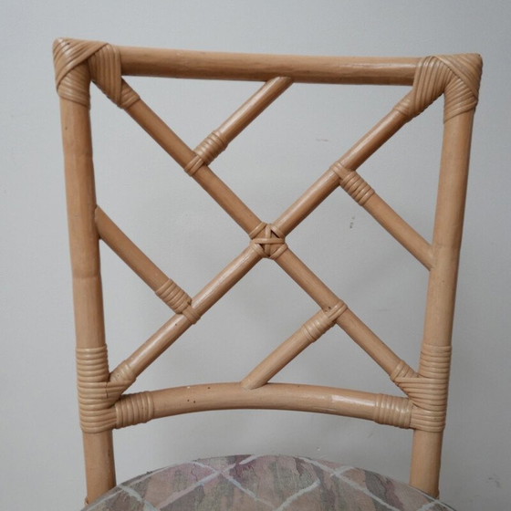 Image 1 of Ensemble de 6 chaises Chippendale vintage en faux bambou Hollande 1970