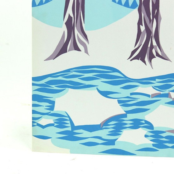 Image 1 of Art mural vintage en plastique coloré, Tchécoslovaquie 1960