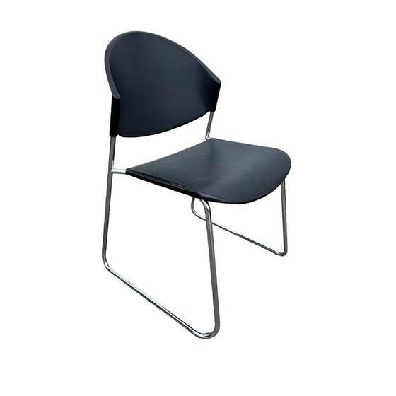 Image 1 of Chaise Delfi vintage avec piétement traîneau pour Talin