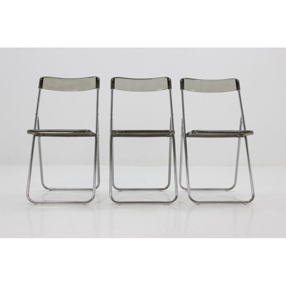 Image 1 of Ensemble de 3 chaises pliantes vintage, Suède 1970