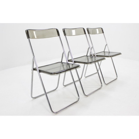 Image 1 of Ensemble de 3 chaises pliantes vintage, Suède 1970